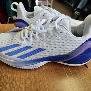 Women's Size 8 Adidas adizero hypersonic tennis shoes.